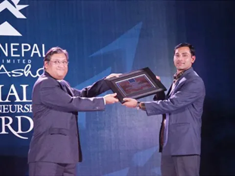 Surya Nepal awards five social entrepreneurs